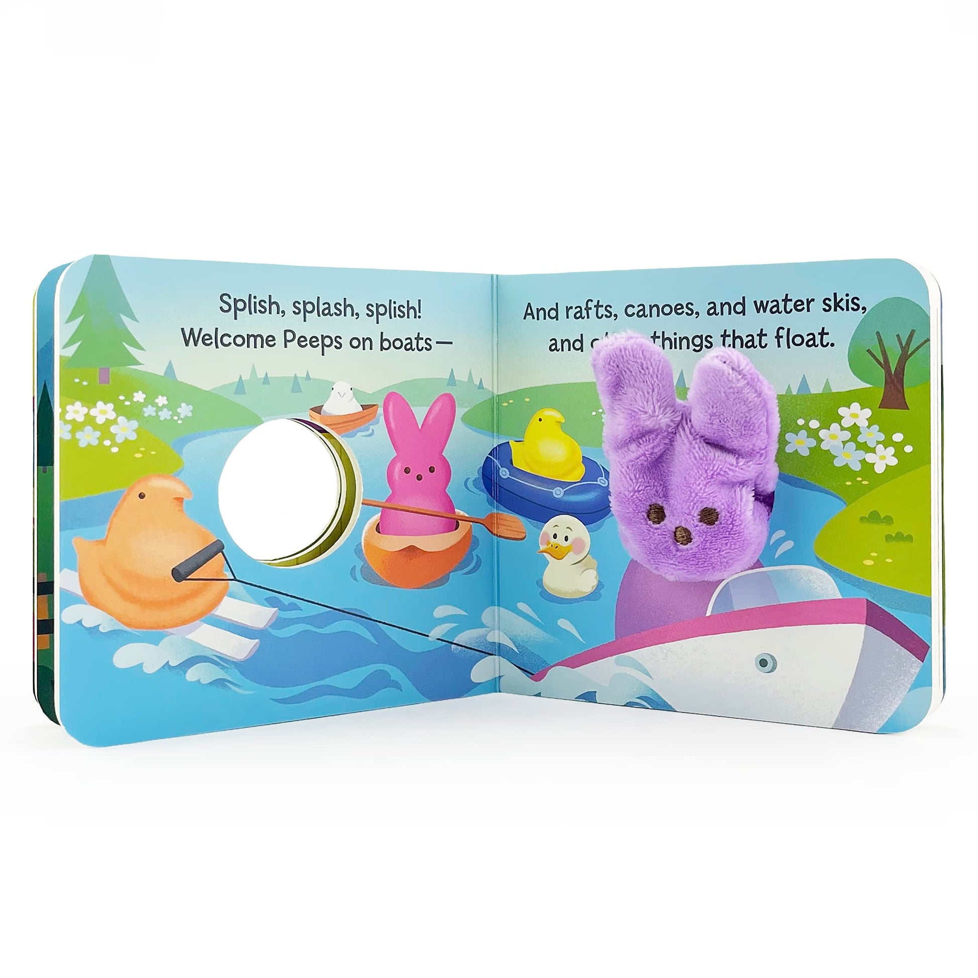 Go, Peeps, Go! Peeps Finger Puppet Board Book Easter Basket Gifts or Stuffer for Baby or Toddlers