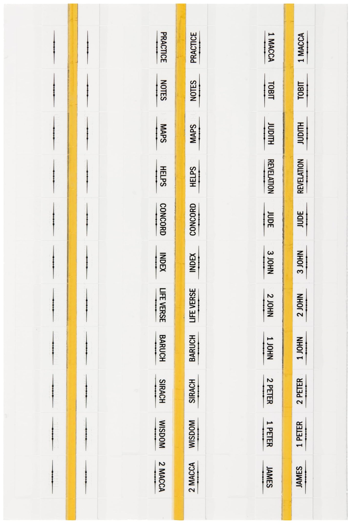 Bible Tab Stickers (Set of 99 Tabs)