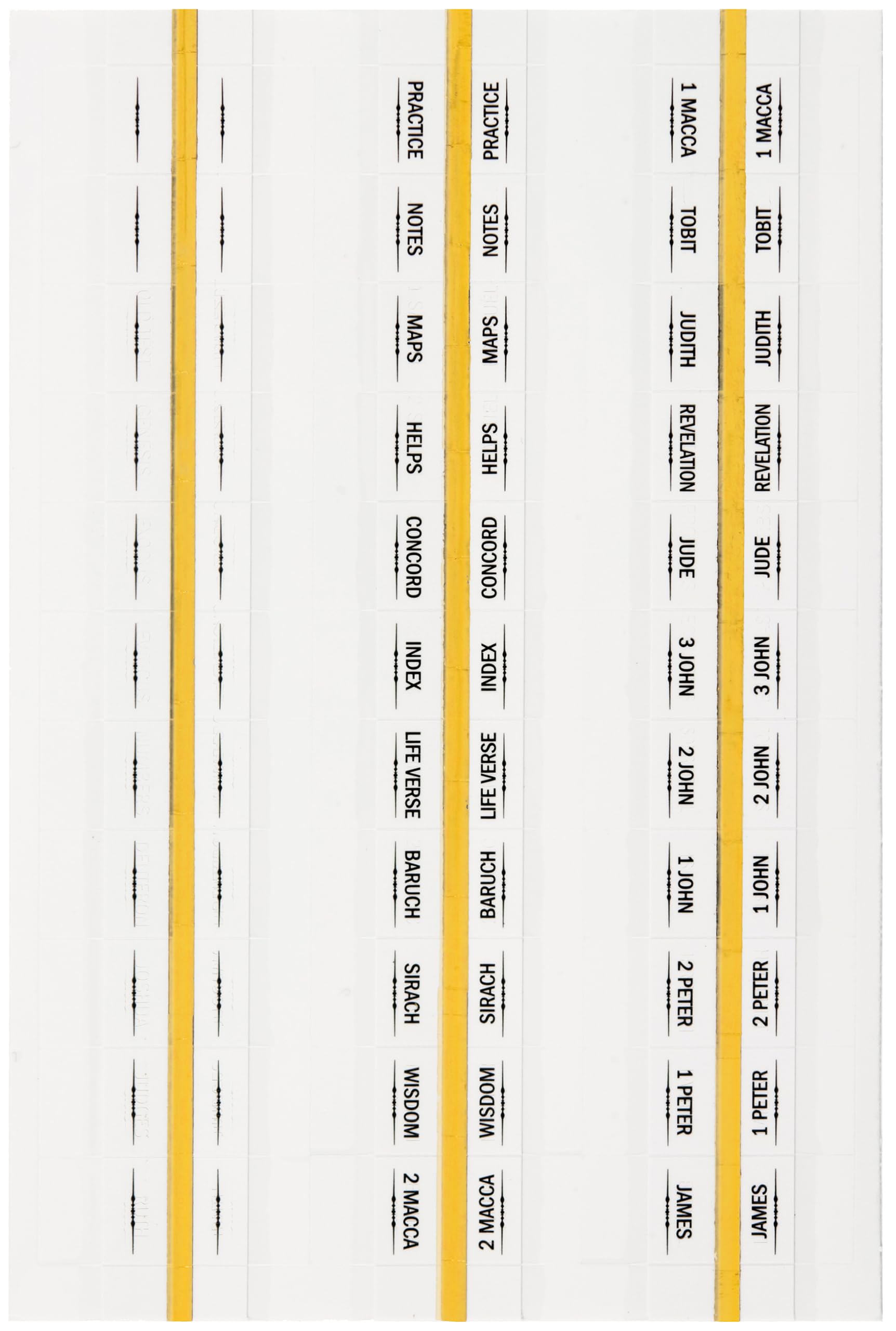 Bible Tab Stickers (Set of 99 Tabs)