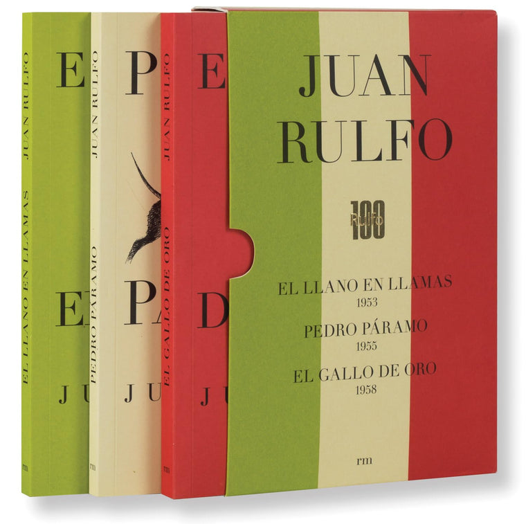 Juan Rulfo. Estuche conmemorativo: Pedro Pramo. Llano en Llamas. Gallo de Oro (Spanish Edition)
