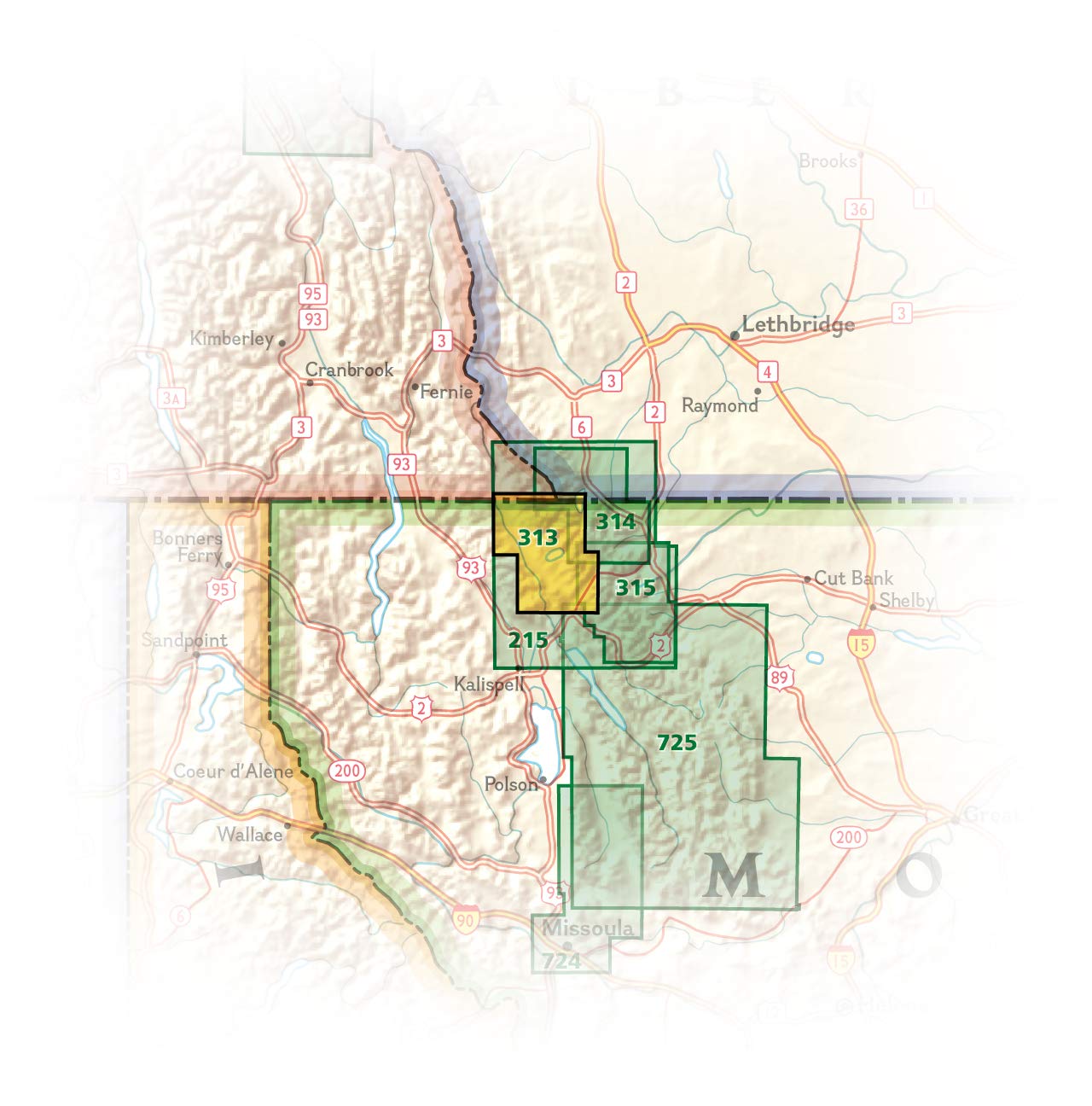 North Fork: Glacier National Park Map (National Geographic Trails Illustrated Map, 313)