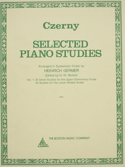 Selected Piano Studies - Volume 1  Classical Piano Technique Book for Students  Progressive Exercises for Skill Building Practice Mastery  Piano Method Sheet Music Book for Developing Pianists