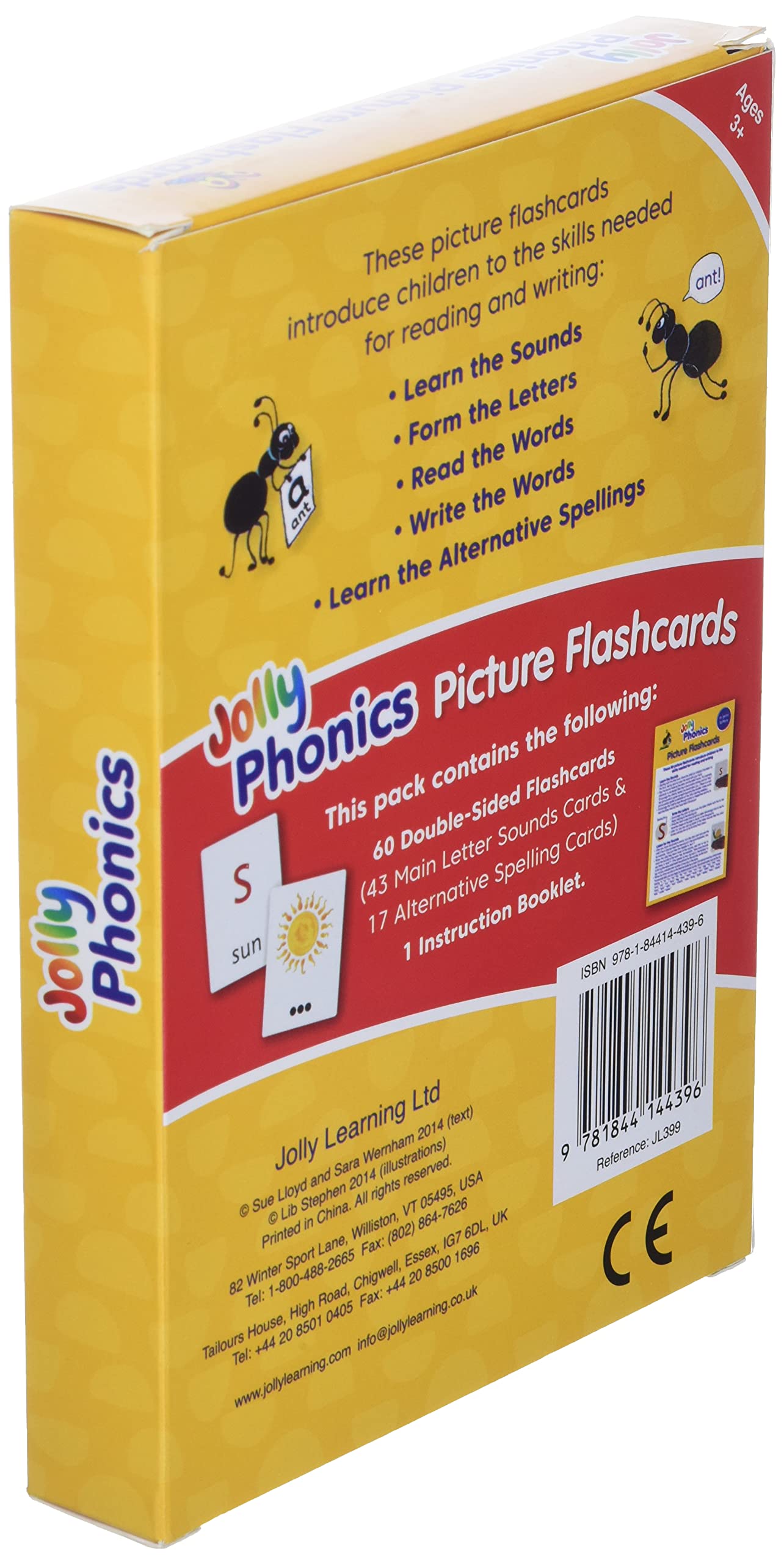 Jolly Phonics Picture Flash Cards: In Print Letters