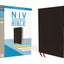 NIV, Thinline Bible, Giant Print, Bonded Leather, Black, Red Letter, Thumb Indexed, Comfort Print