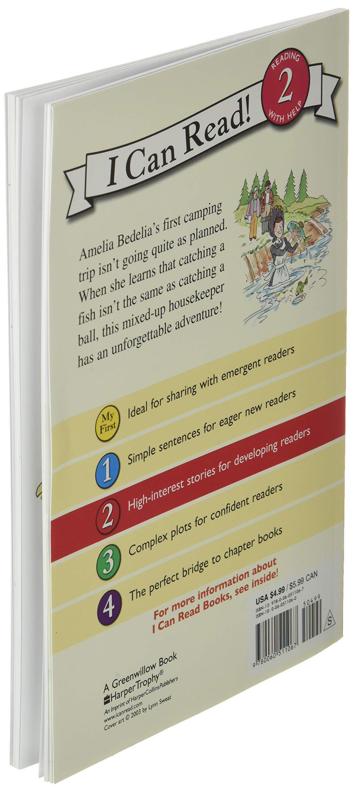 Amelia Bedelia Goes Camping: A Classic I Can Read Level 2 Story About Literal Interpretations and Outdoor Adventures for Kids (Ages 4-8)