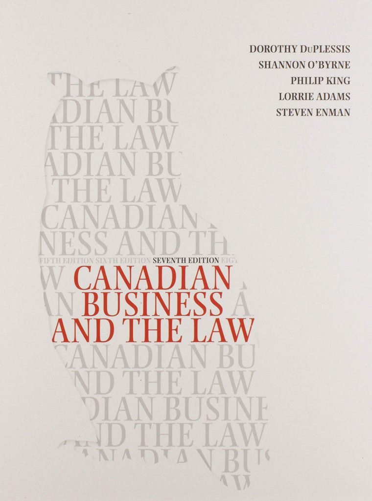 Canadian Business and the Law