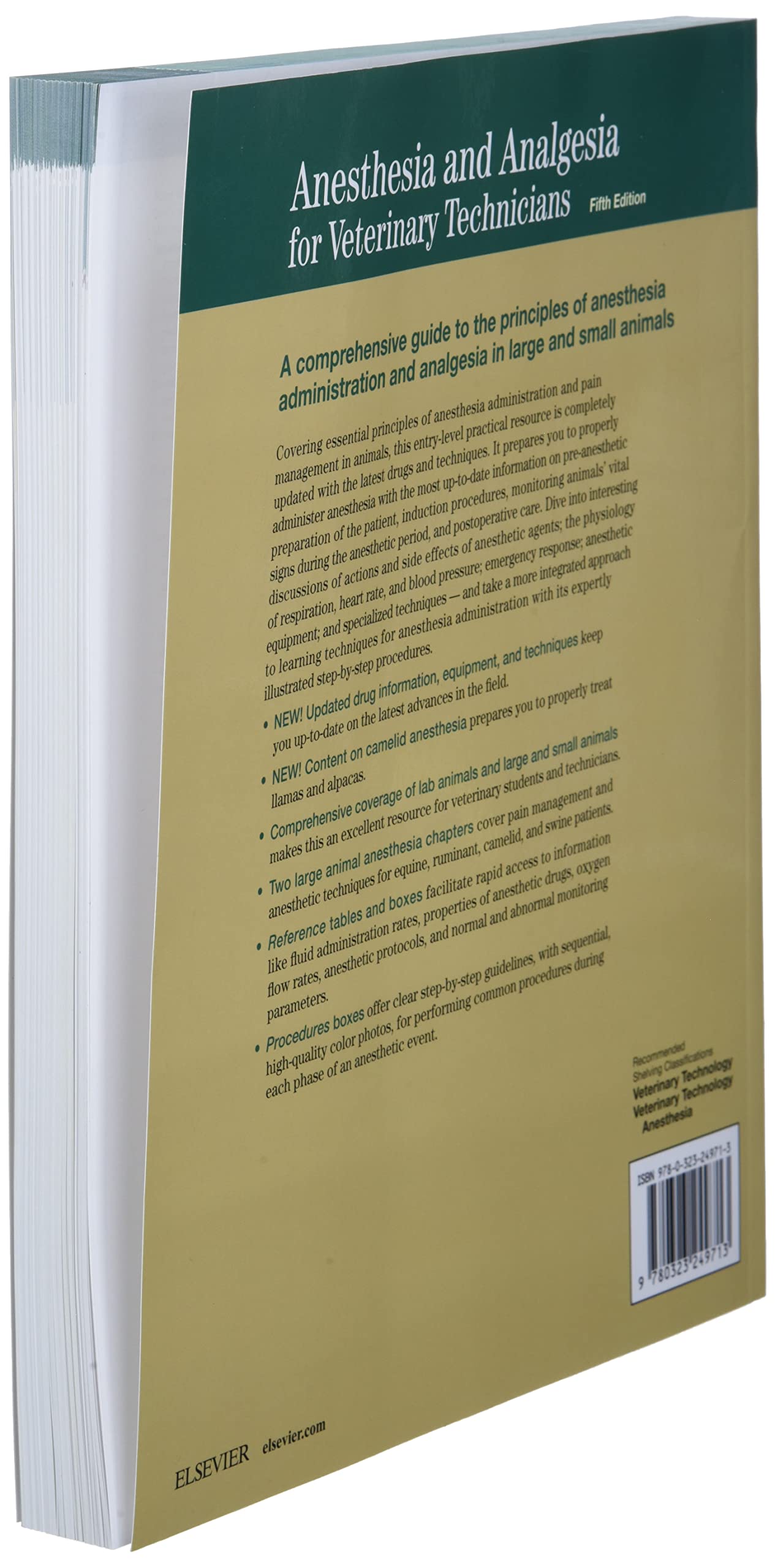 Anesthesia and Analgesia for Veterinary Technicians by Thoma
