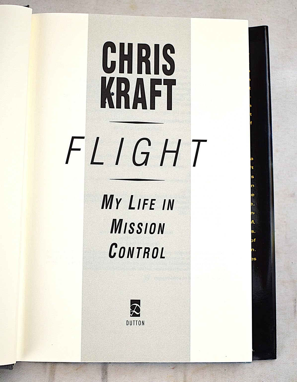 Flight: My Life in Mission Control by Christopher Kraft