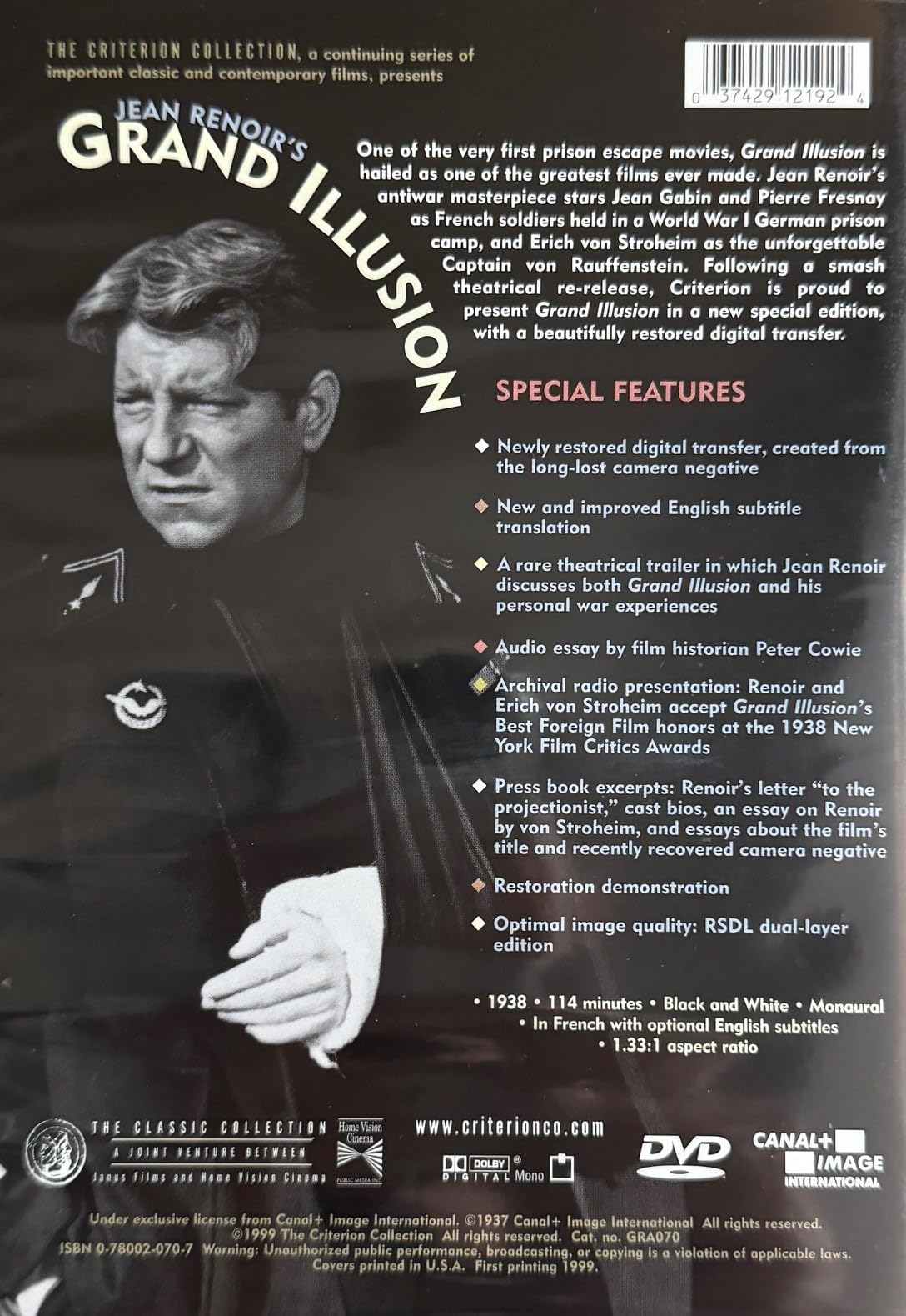 Grand Illusion (The Criterion Collection) [DVD]