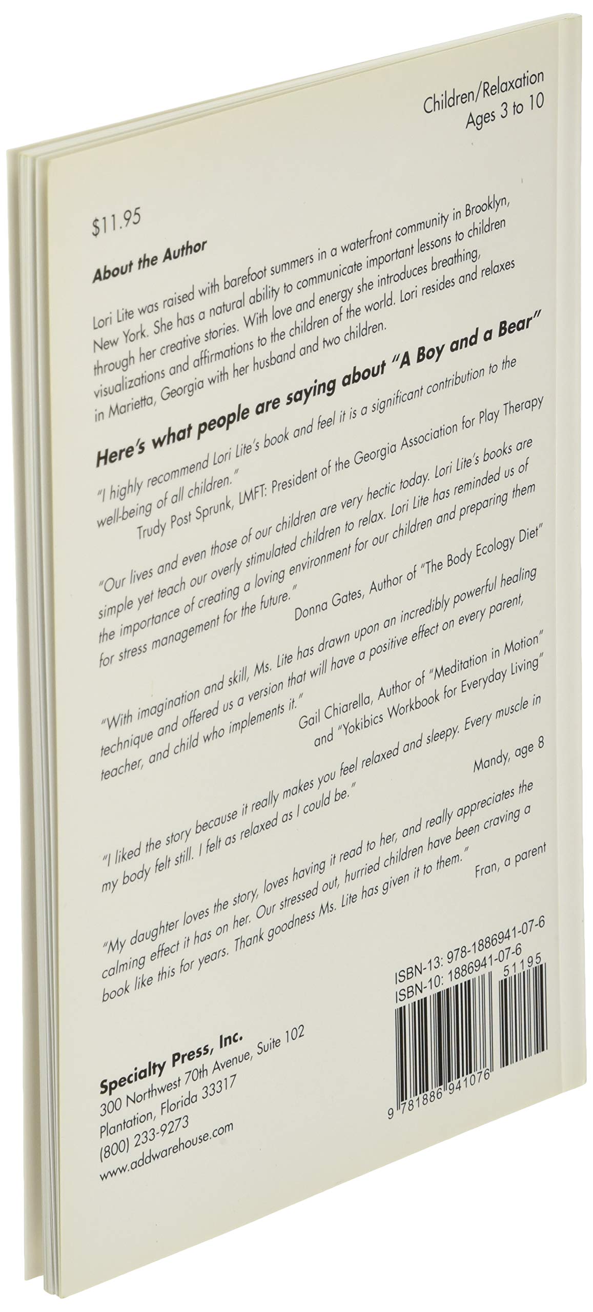 A Boy and a Bear: The Children's Relaxation Book