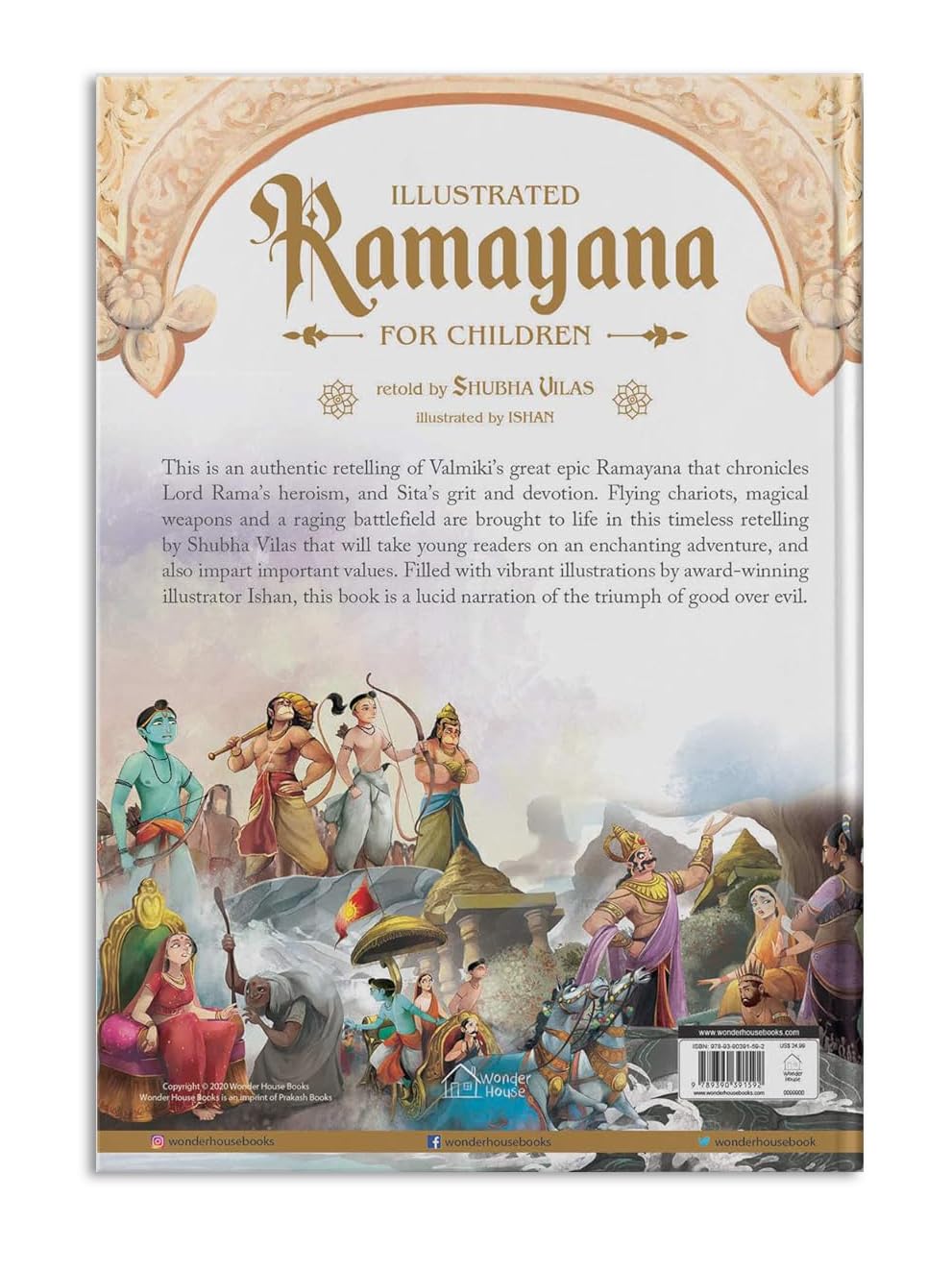 Illustrated Ramayana For Children : Immortal Epic of India (Deluxe Edition) (Classic Tales From India)