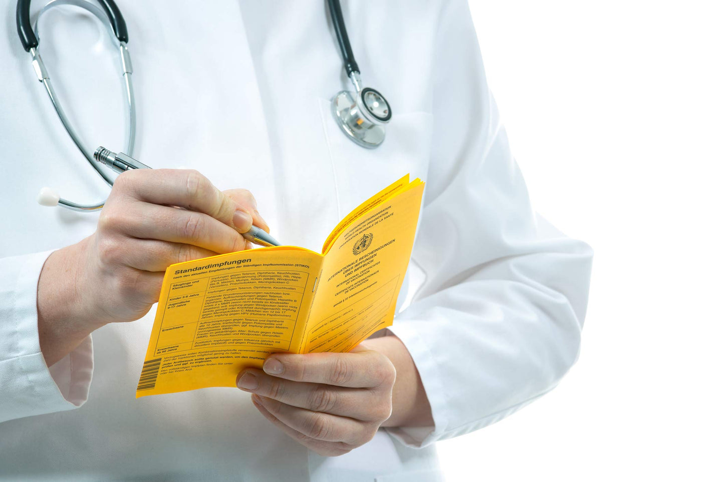 International Certificate of Vaccination with Vinyl