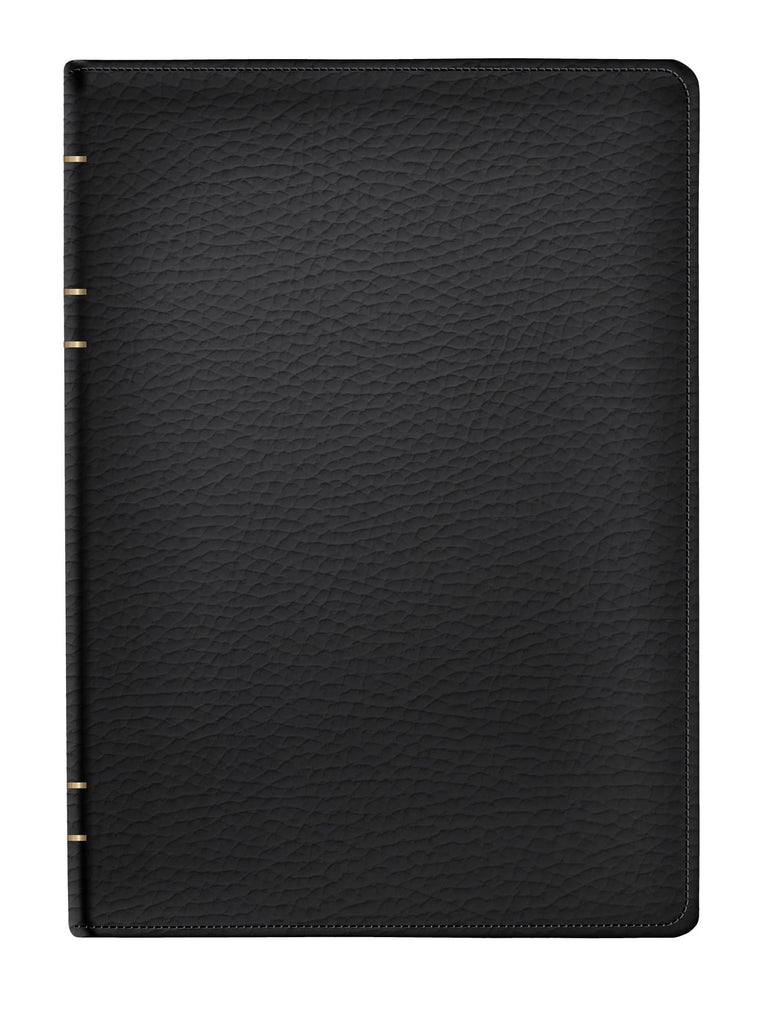 LSB Holy Bible, Handy Size, Black Premium Genuine Leather (Cowhide): Legacy Standard Bible with Inside Column Cross References, Red Letter Format, 32 ... 2 Ribbon Markers, and Gold Gilded Page Edges
