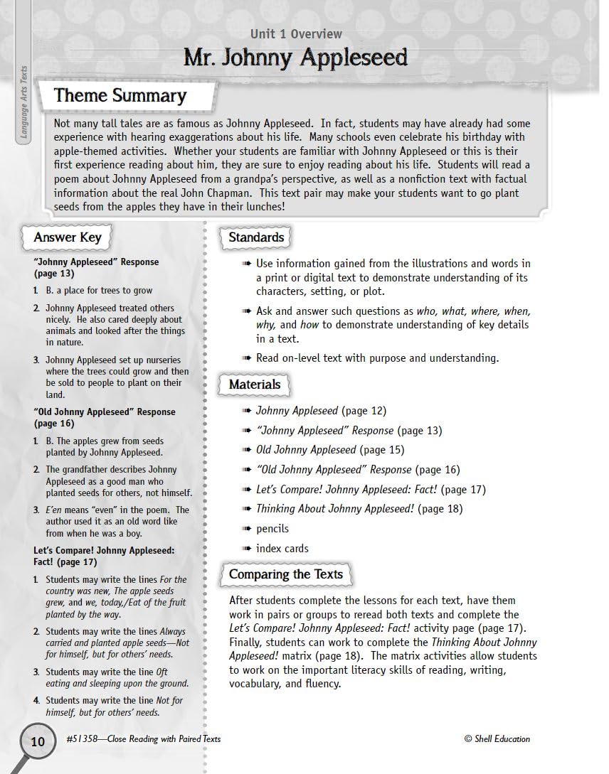 Close Reading with Paired Texts Level 2