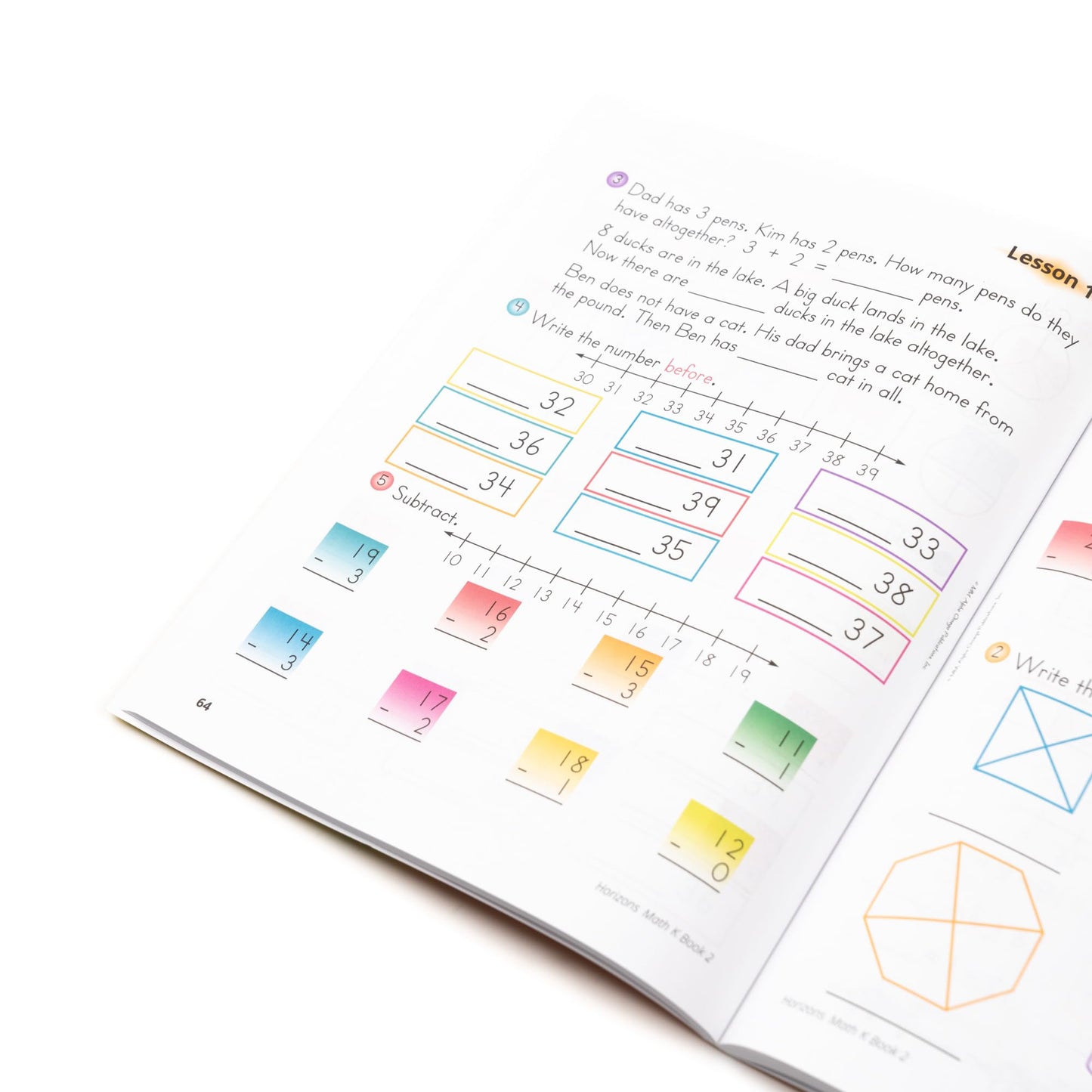 Horizons Kindergarten Math Student Book 2