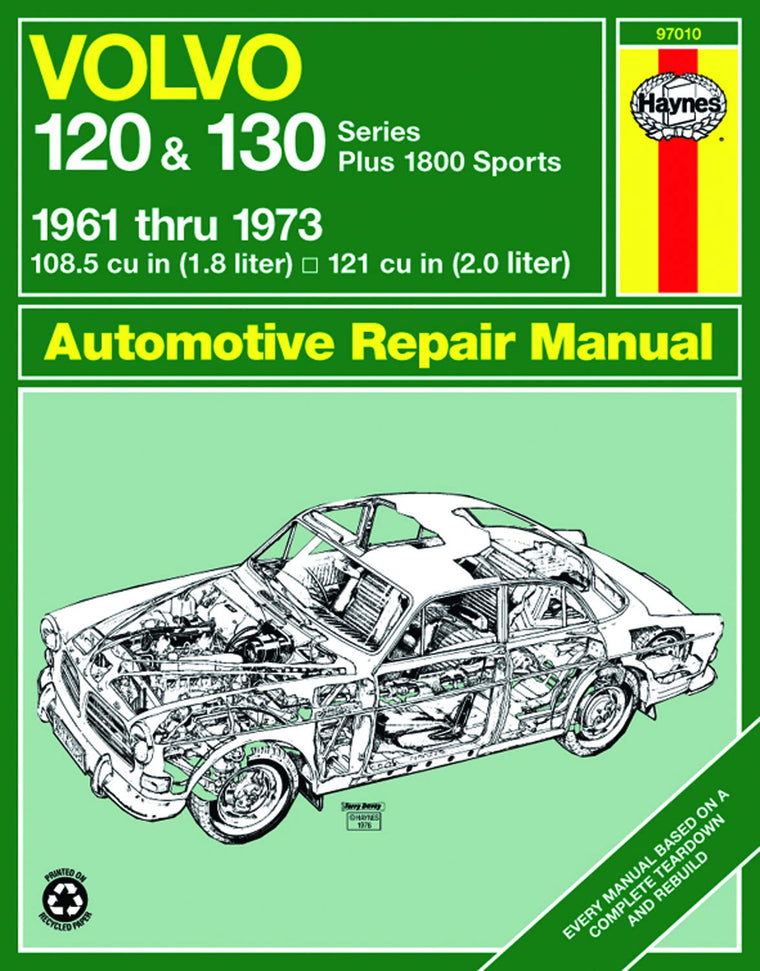 Volvo 120 & 130 Series & 1800 (61-73) Haynes Repair Manual (Haynes Repair Manuals)