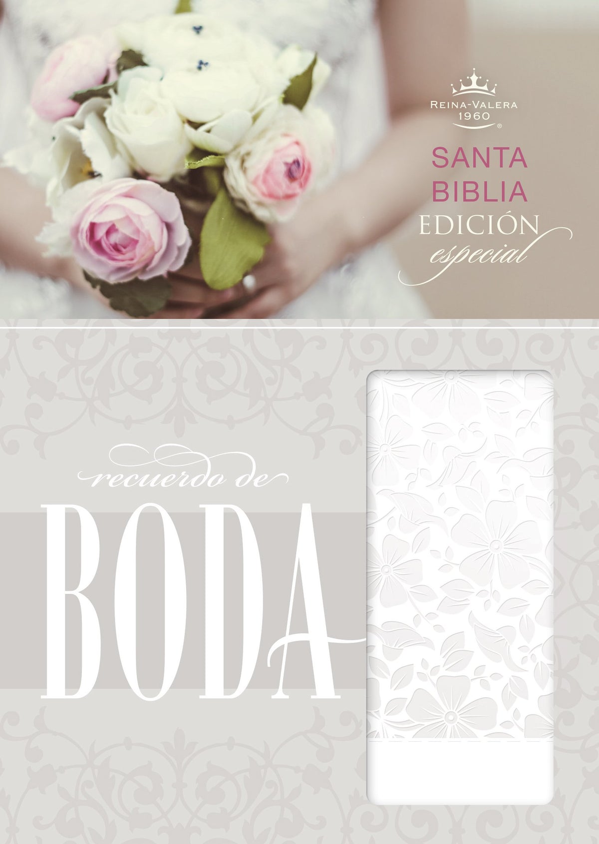 RVR 1960 Biblia Recuerdo de Boda, blanco floral símil piel (Spanish Edition)