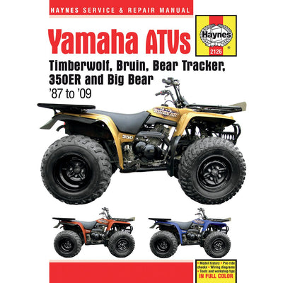 Yamaha Timberwolf, Bruin, Bear Tracker, 350ER, Big Bear 87-09 (Haynes Service & Repair Manual)