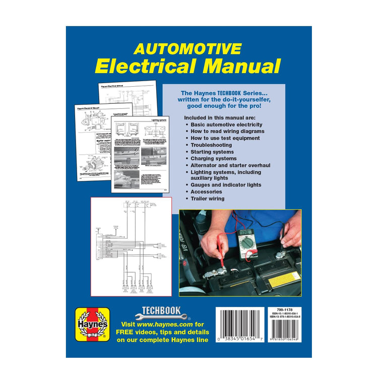 Automotive Electrical Haynes TECHBOOK — back cover