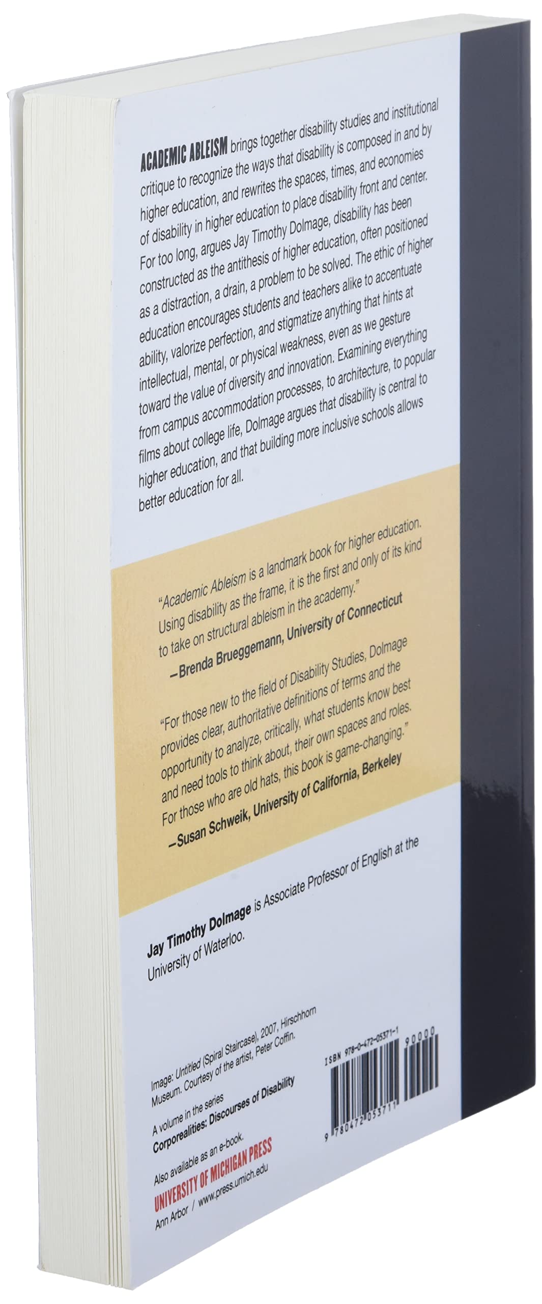 Academic Ableism: Disability and Higher Education (Corporealities: Discourses Of Disability)