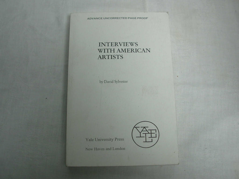 Interviews with American Artists