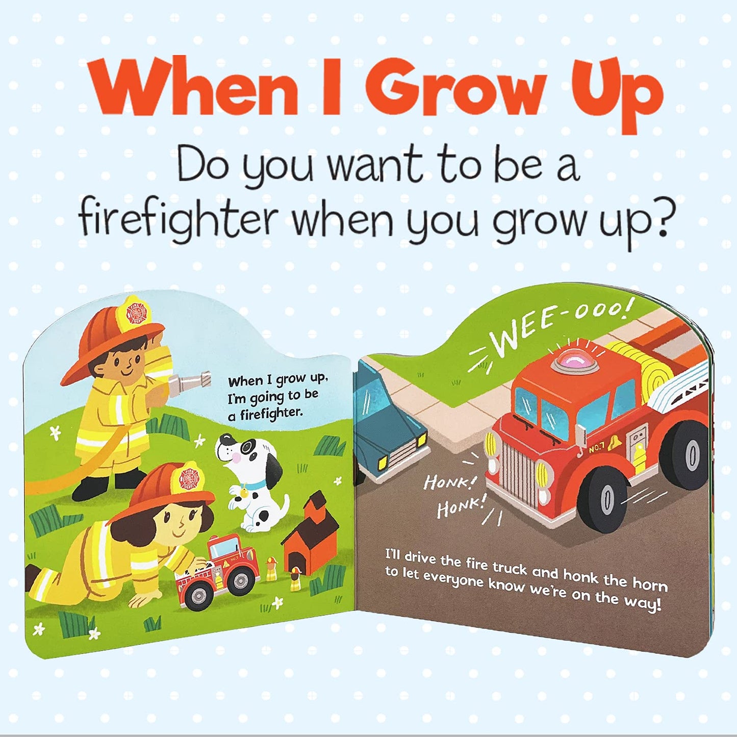Fire Truck Tales - Wheeled Board Book Set, 3-Book Gift Set With Rolling Fire Engine Vehicle Slipcase for Toddlers (Roll & Play Stories)