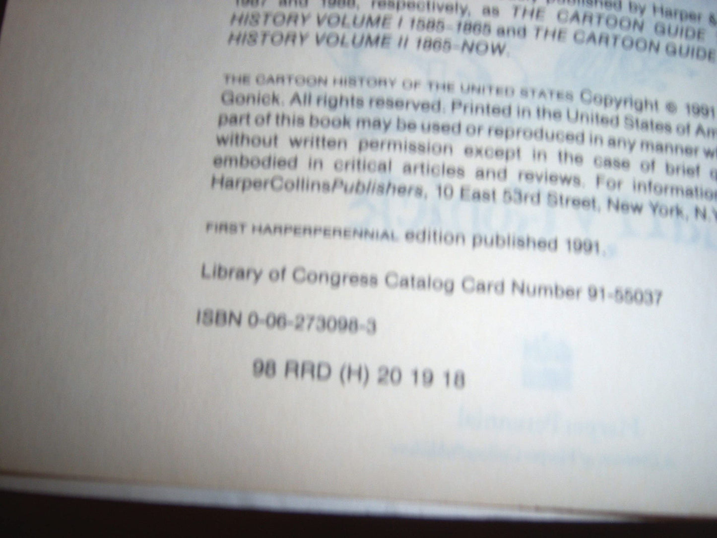 Cartoon History of the United States (Cartoon Guide Series)