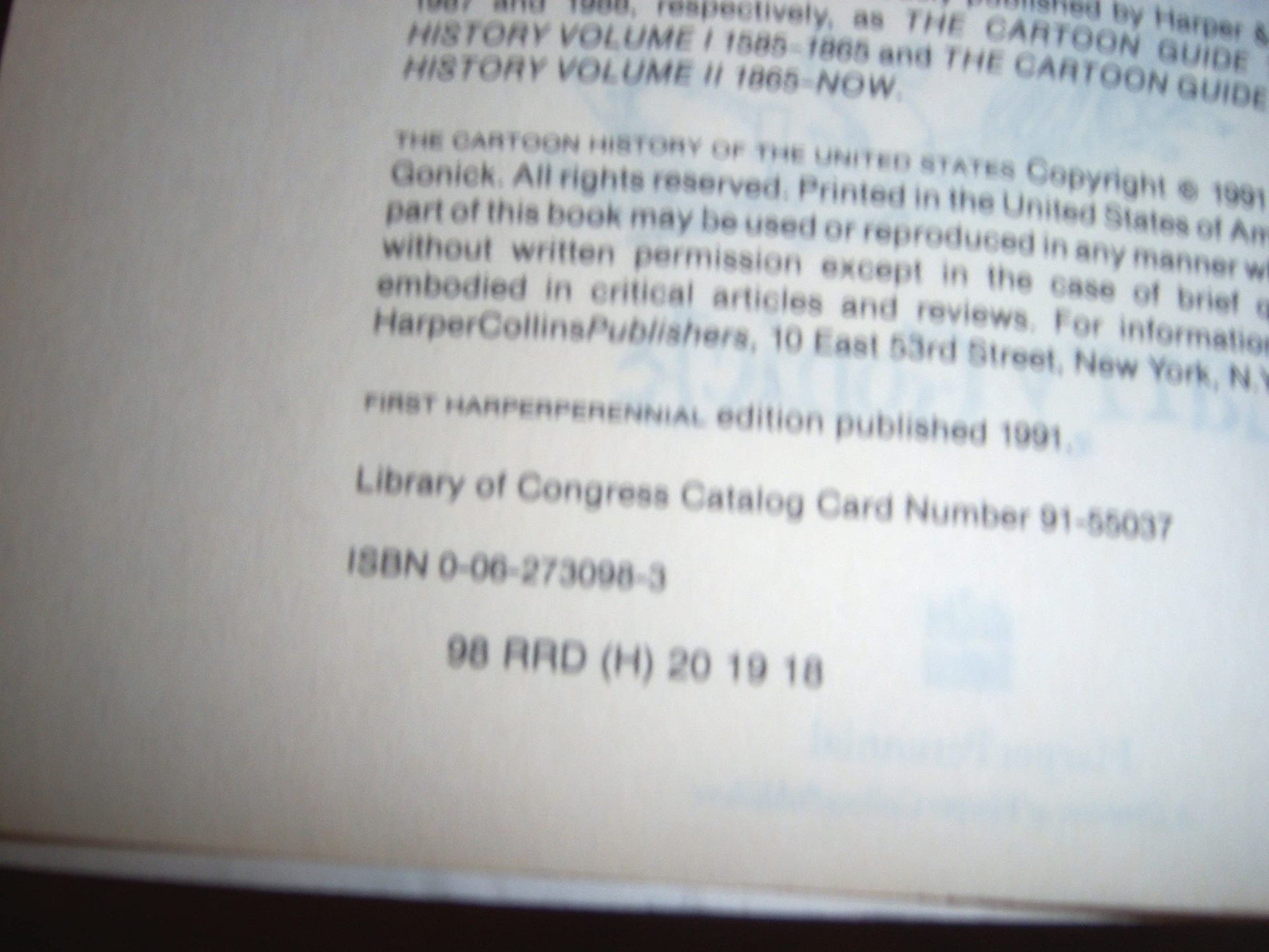Cartoon History of the United States (Cartoon Guide Series)