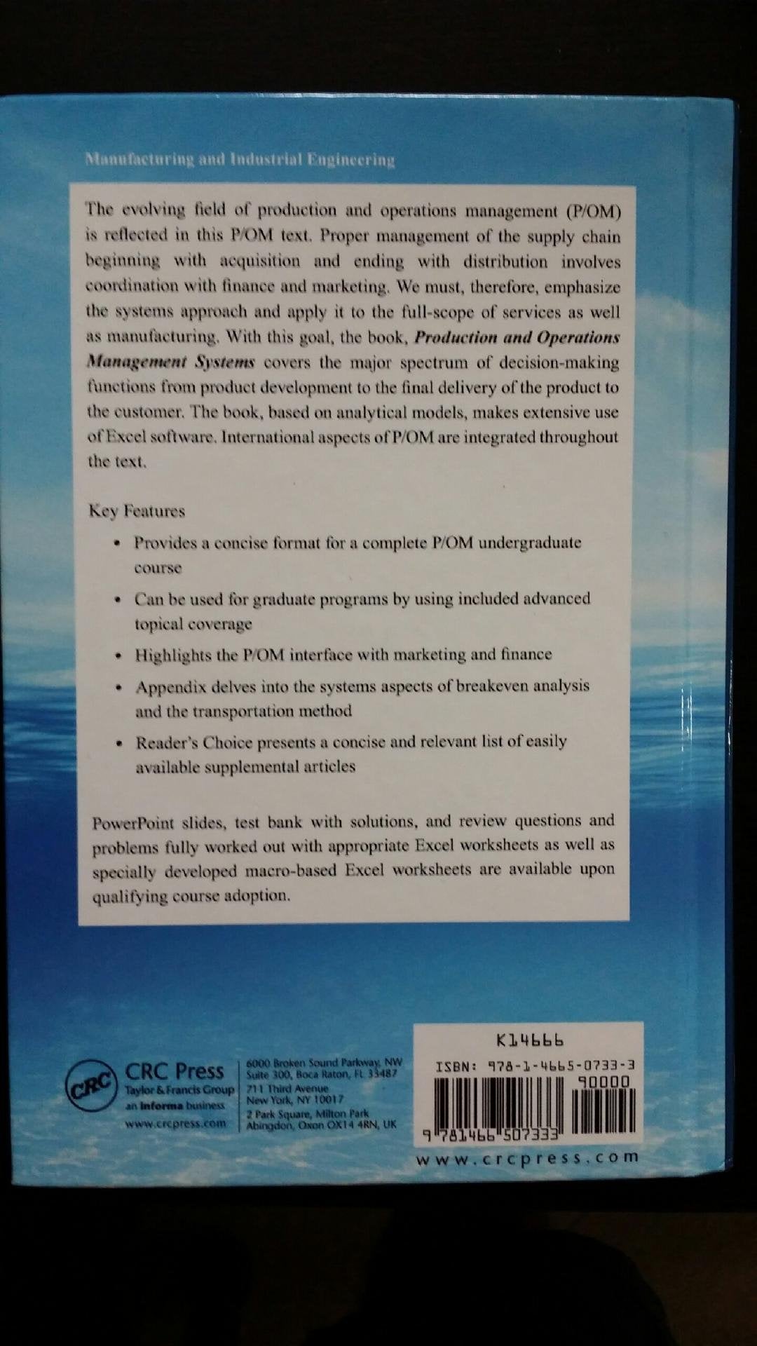 Production and Operations Management Systems