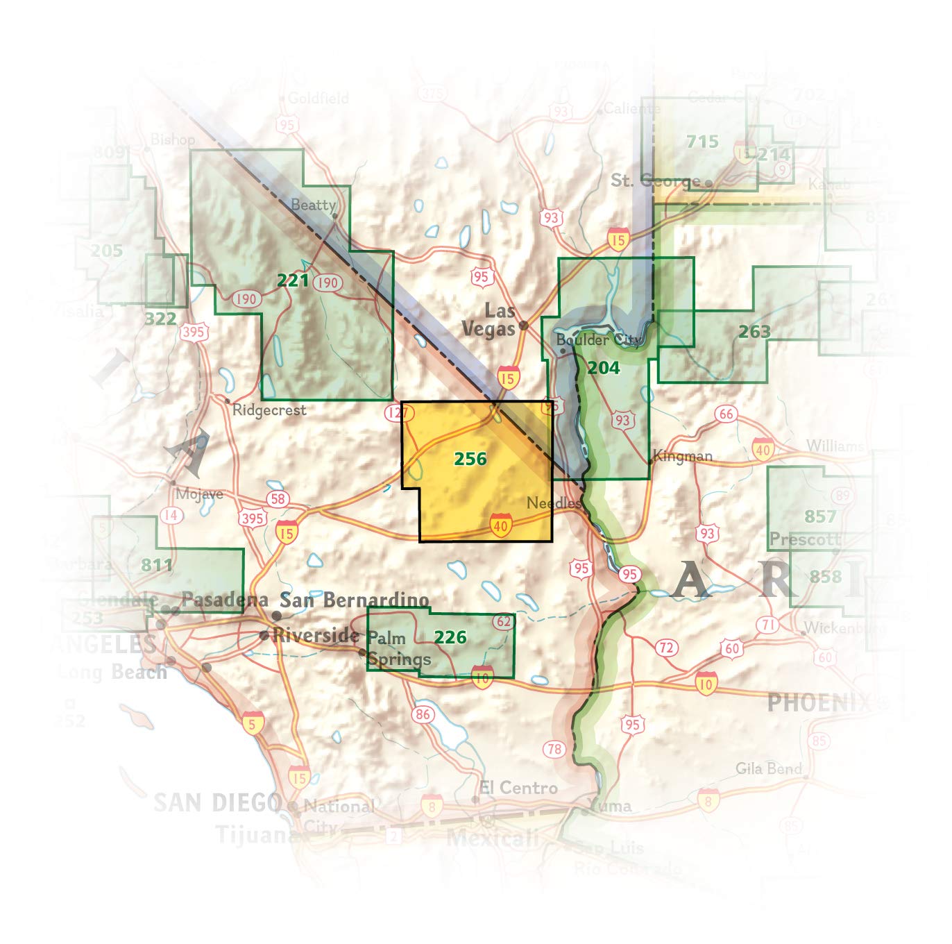 Mojave National Preserve Map (National Geographic Trails Illustrated Map, 256)