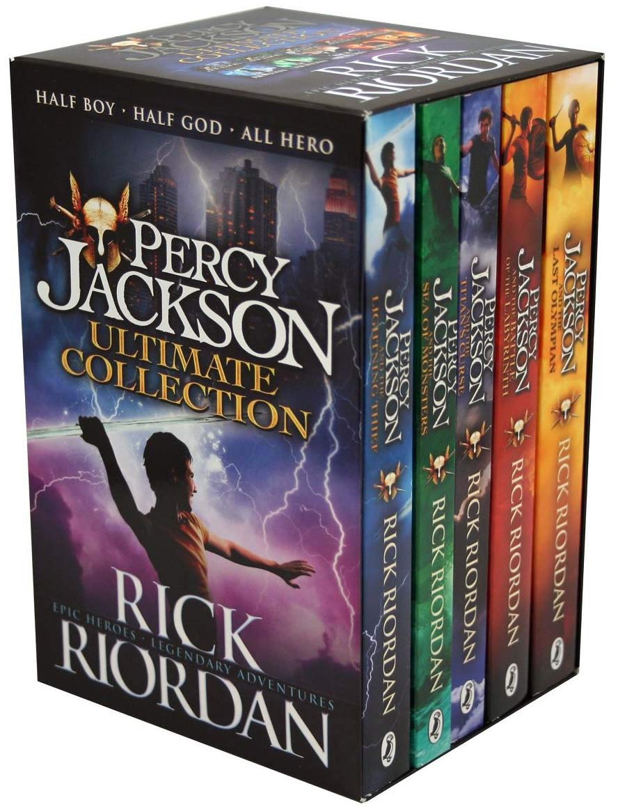Percy Jackson & the Olympians 5 Children Book Collection Box Set (The Lightning Thief, The Last Olympian, The Titans Curse, The Sea of Monsters, The Battle of the Labyrinth)