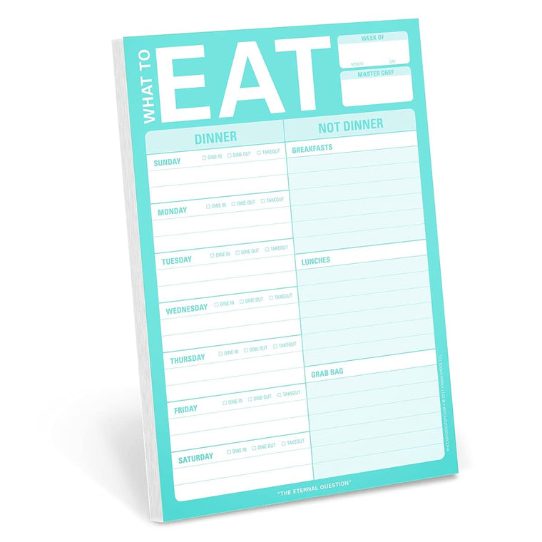 Knock Knock What To Eat Pad (Mint Green)