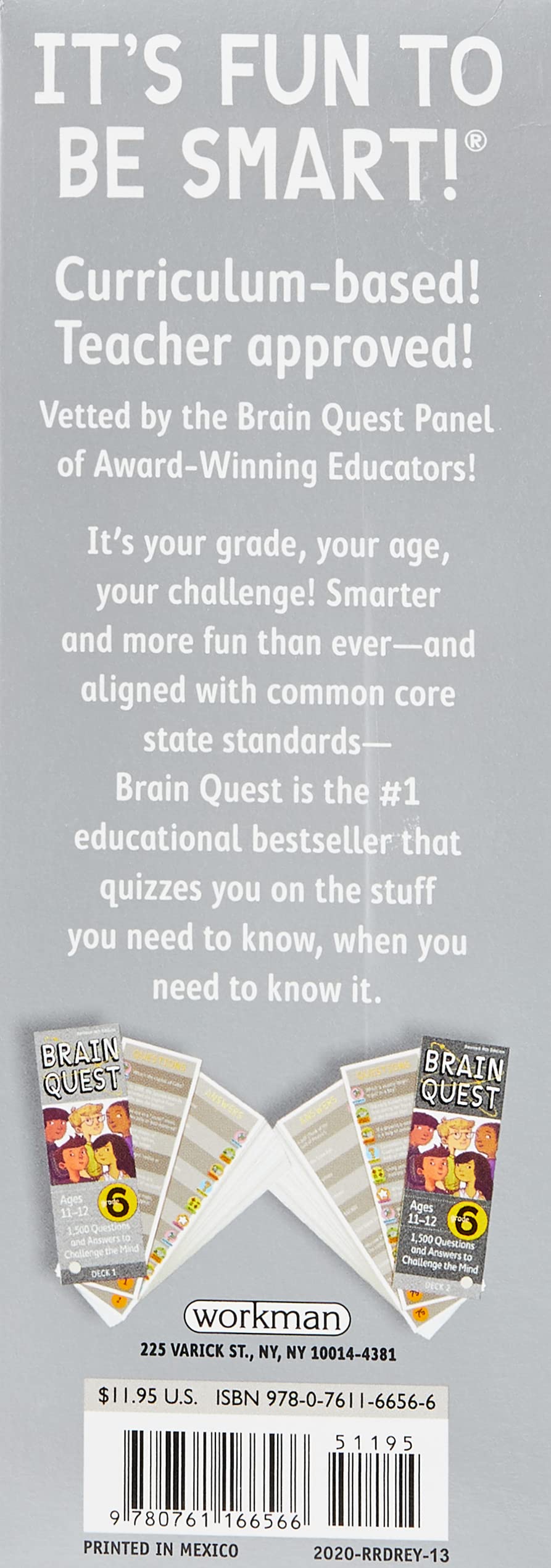 Brain Quest: Grade 6: 1,500 Questions and Answers to Challen