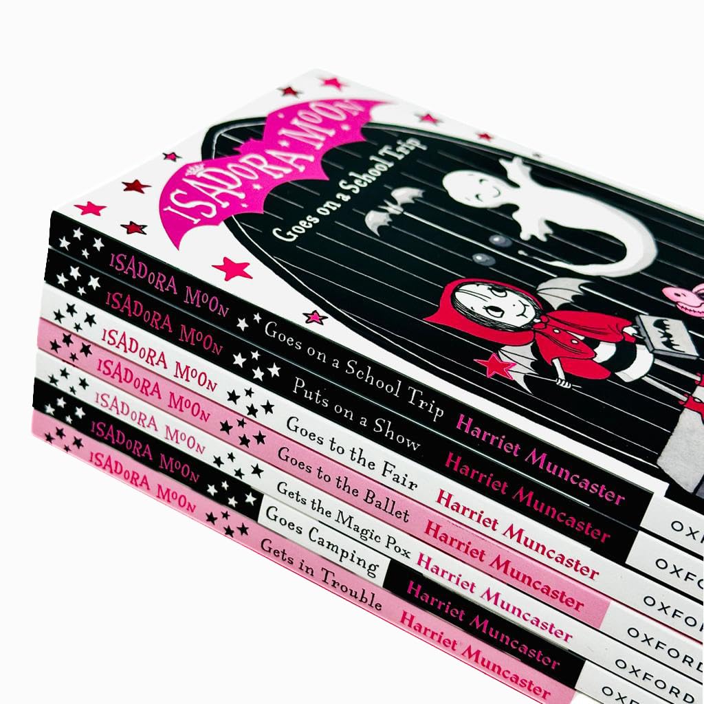 Harriet Muncaster Isadora Moon Series 7 Books Collection Set (Isadora Moon Goes Camping, Isadora Moon Has a Birthday, Isadora Moon Goes on a School Trip, Isadora Moon Gets in Trouble, Isadora Moon Goe
