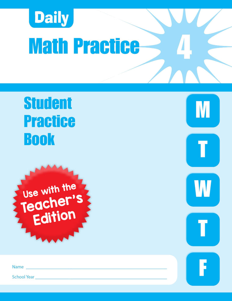 Evan-Moor Daily Math Practice, Grade 4 Student Book