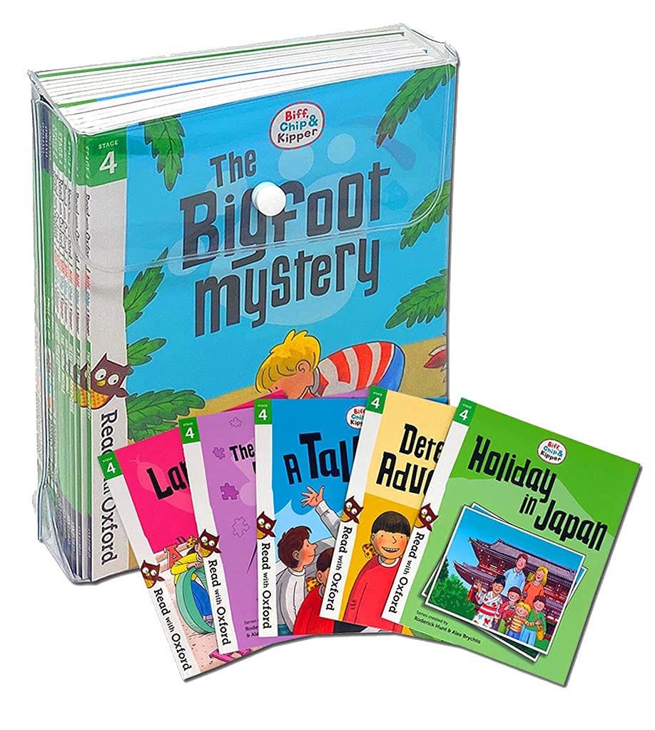 Biff, Chip and Kipper Stage 4 Read with Oxford: 5: 16 Books Collection Set