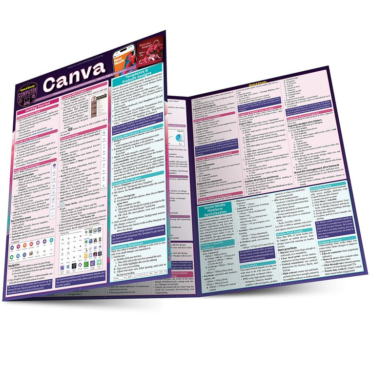 Canva: a QuickStudy Laminated Reference Guide