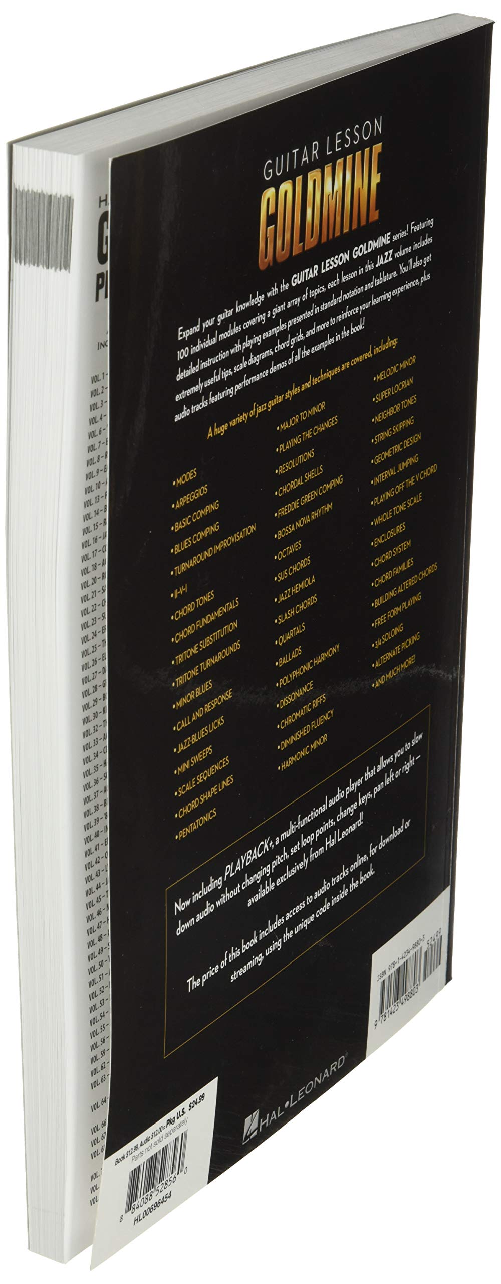 100 Jazz Lessons Guitar Lesson Goldmine Series Book/Online Audio