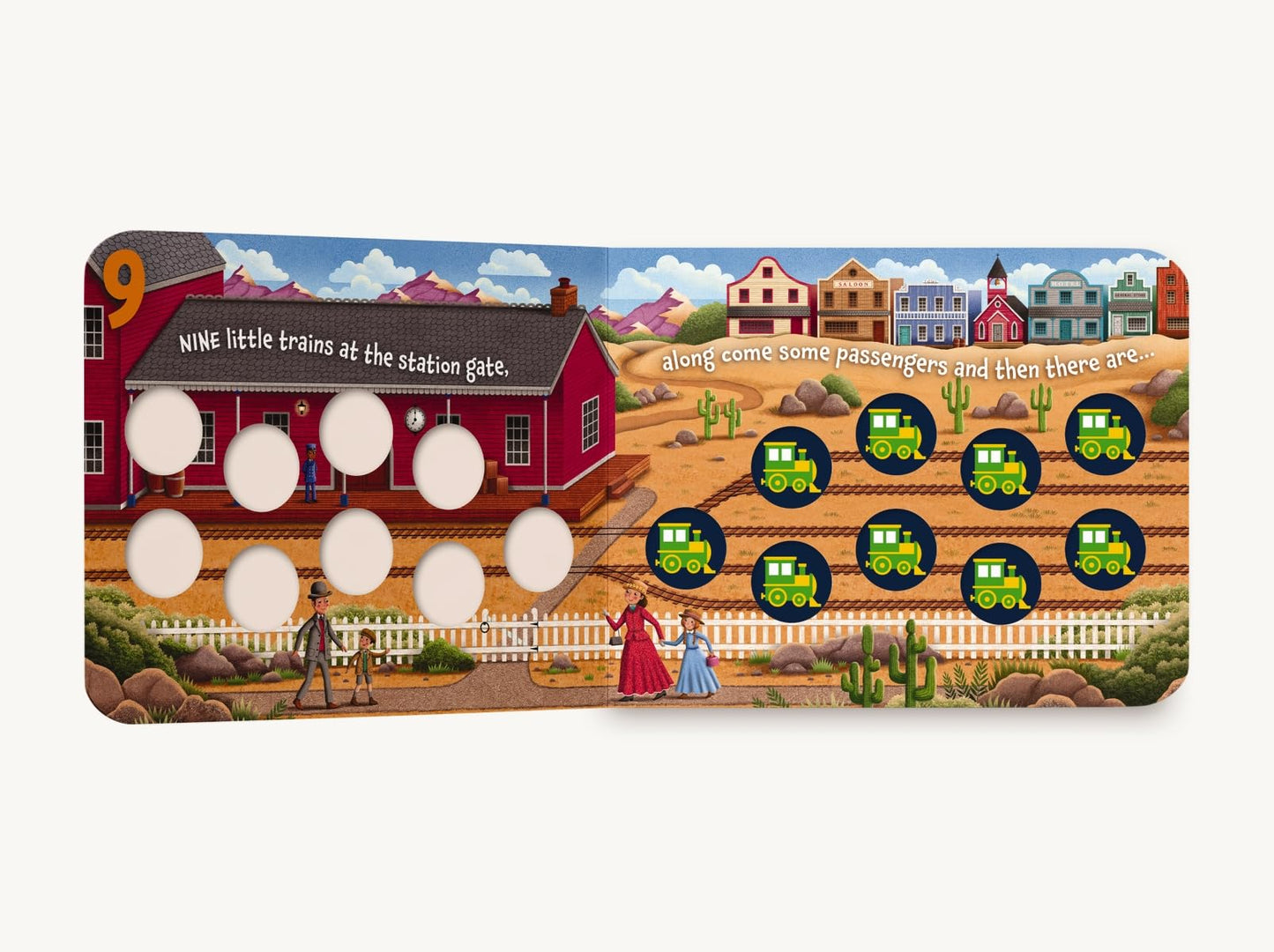 Ten Little Trains: A Counting Storybook (Magical Counting Storybooks)