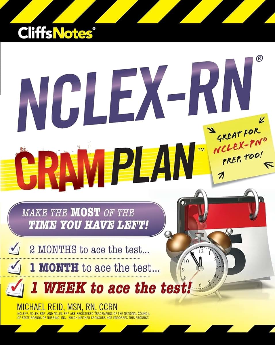 CliffsNotes NCLEX-RN Cram Plan: Illustrated Edition