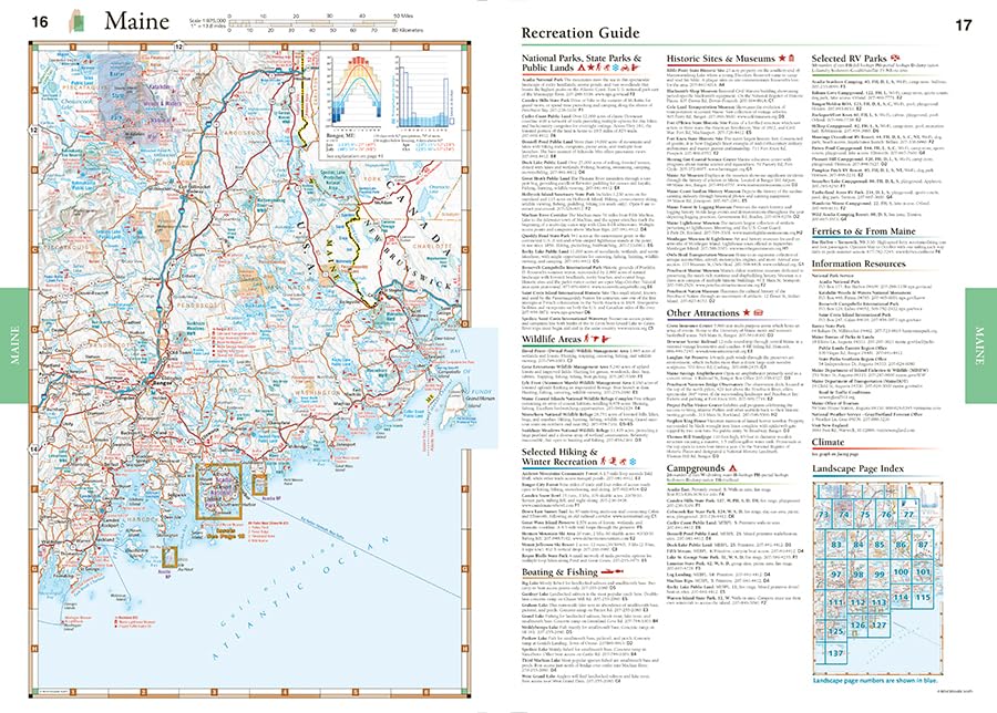 New England Road and Recreation Atlas - 1st Edition, 2025 (Benchmark)