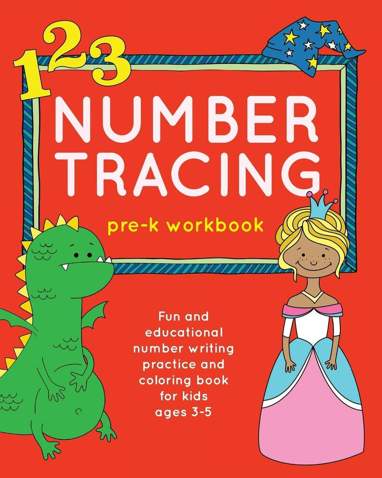 Number Tracing Pre-K Workbook: Fun and Educational Number Writing Practice and Coloring Book for Kids Ages 3-5 (Books for Kids Ages 3-5)