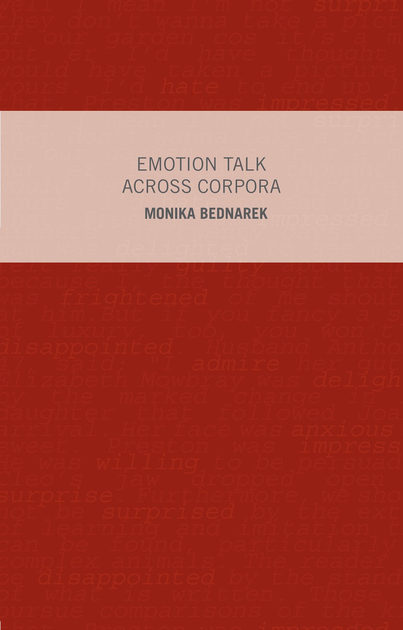 Emotion Talk Across Corpora