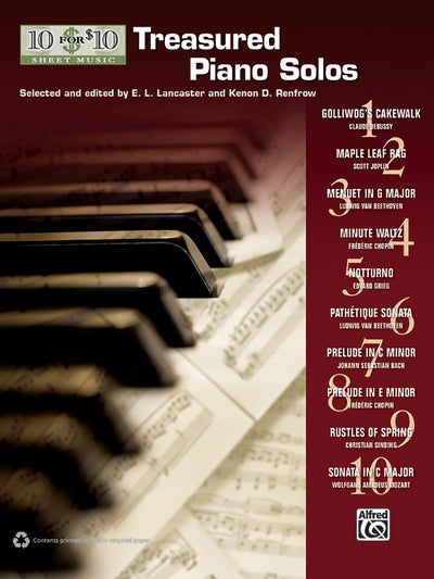 10 for 10 Sheet Music Treasured Piano Solos: Piano Solos