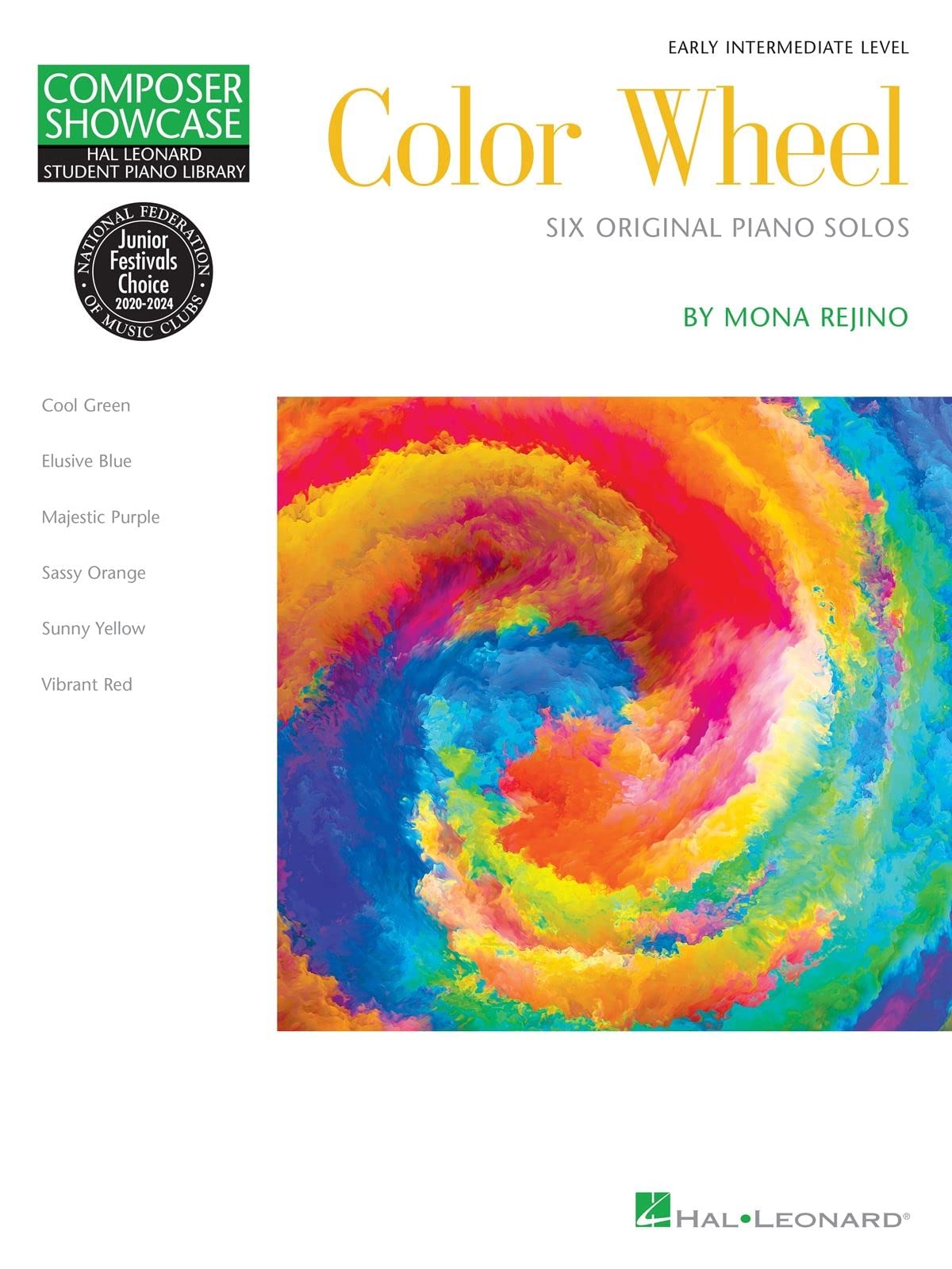 Color Wheel: NFMC 2020-2024 Selection Hal Leonard Student Piano Library Composer Showcase Early Intermediate (Composer Showcase: Hal Leonard Student Piano Library)