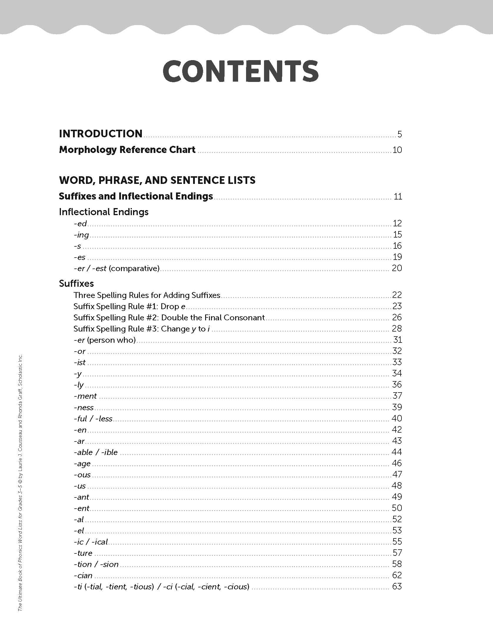The Ultimate Book of Phonics Word Lists: Grades 3-5: Games & Word Lists for Reading, Writing, and Word Study