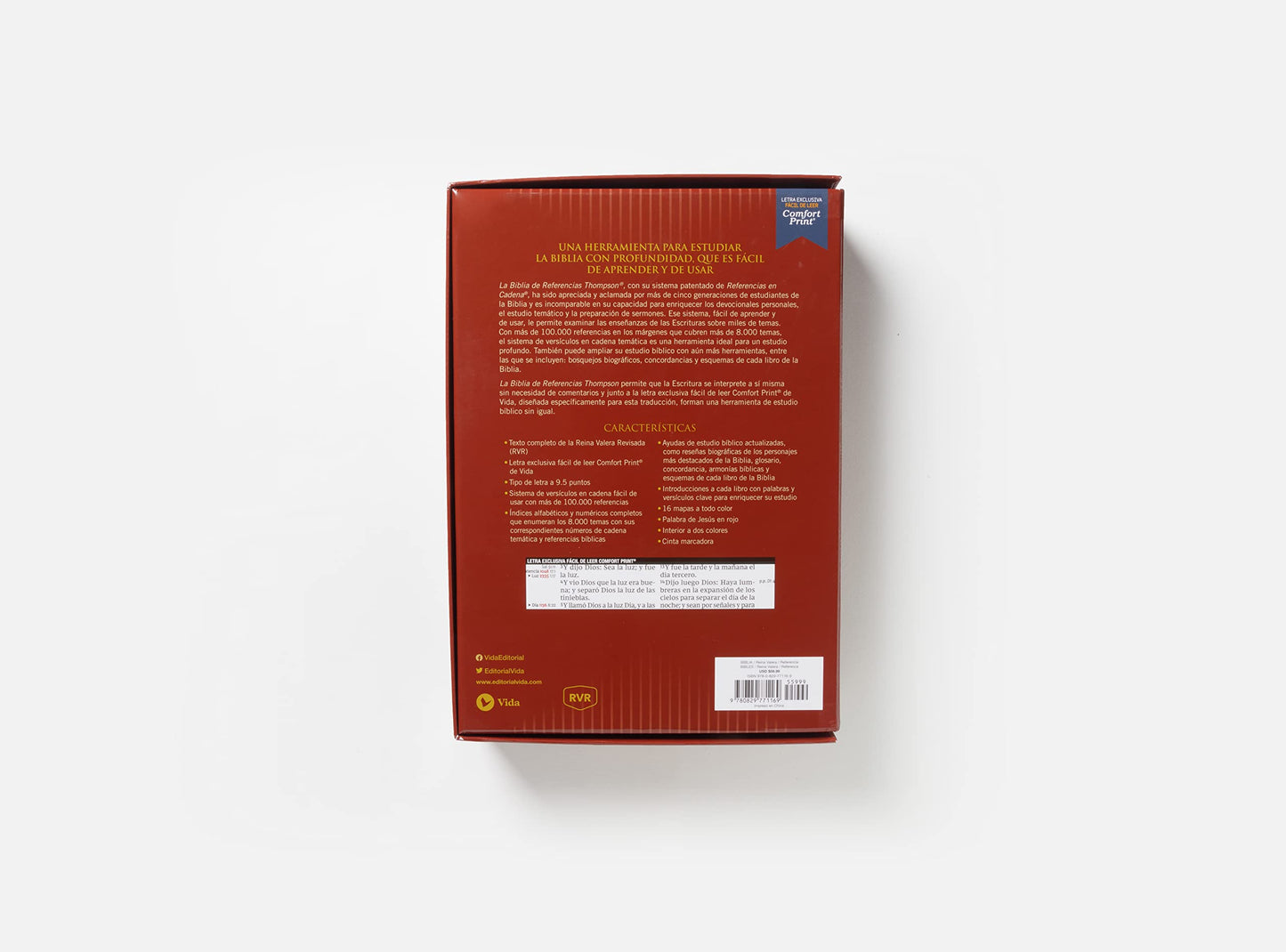 RVR, Biblia de Referencia Thompson, Leathersoft, Café, Palabras de Jesús en Rojo, Comfort Print (Spanish Edition)