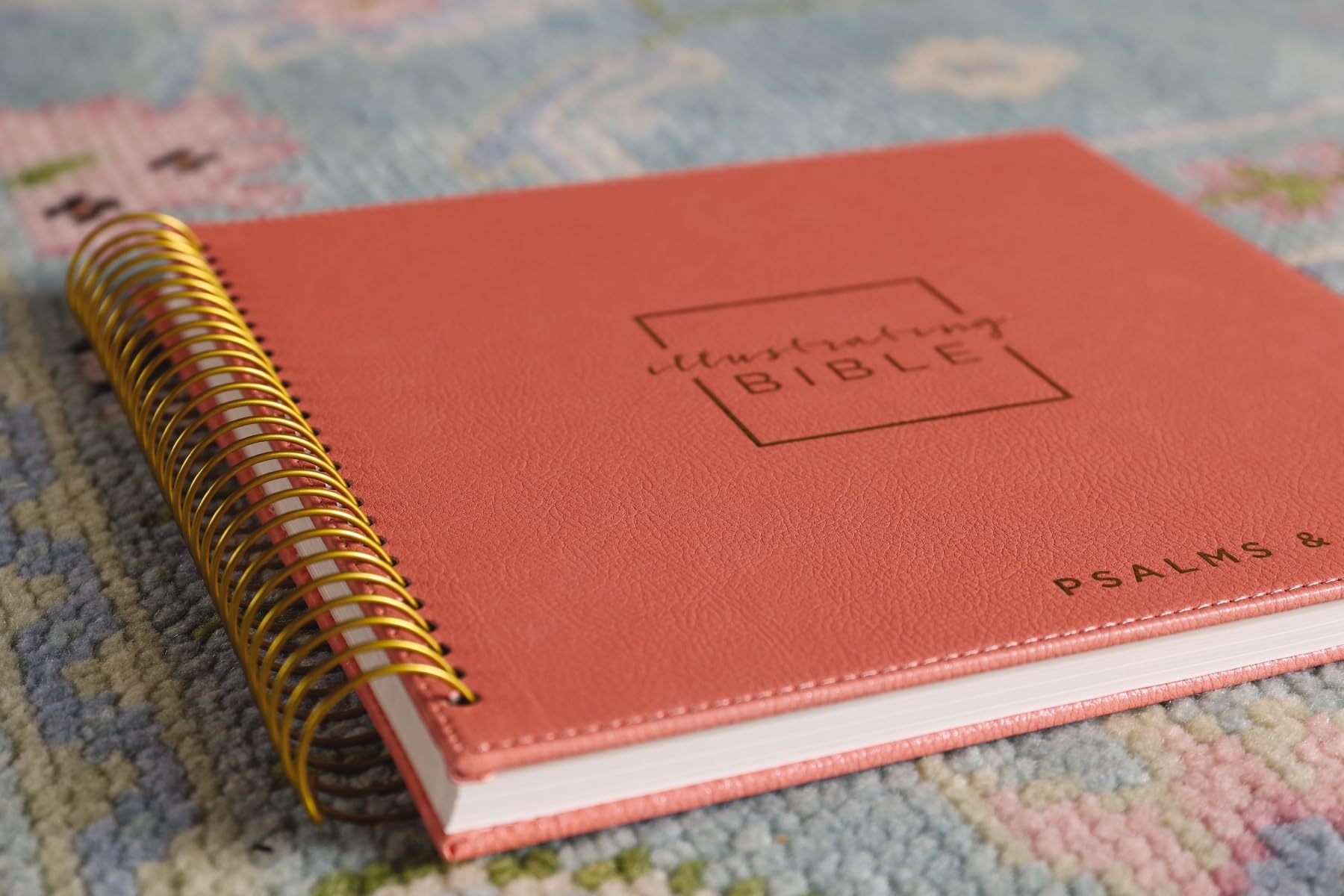 NIV, Spiral-bound Illustrating Bible: Psalms and Proverbs, Leathersoft Spiral, Coral: Draw, Write, and Reflect Your Way Through Scripture