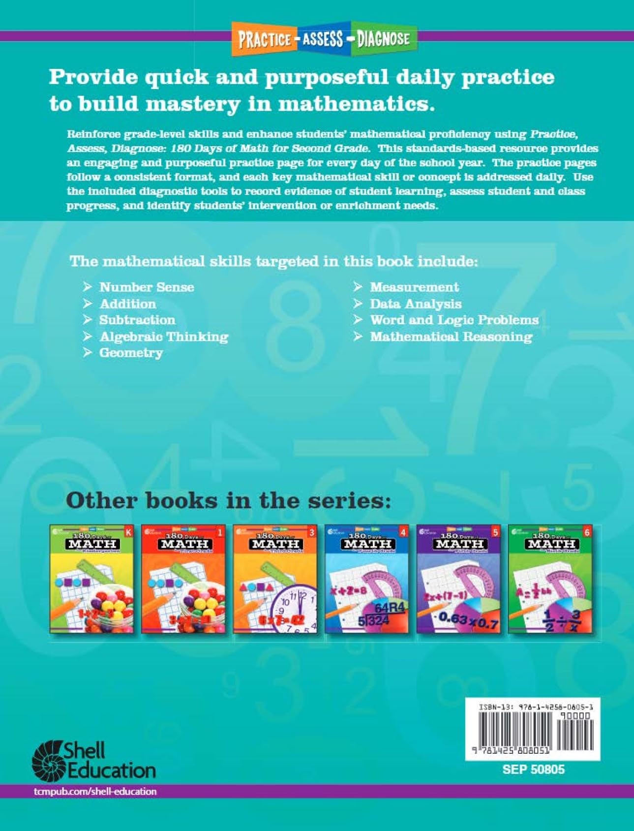 180 Days: Includes 6 Assorted Second Grade Workbooks to Practice Math, Reading, and Sight Word Skills for Classroom and Home, Cool and Fun Practice Created by Teachers