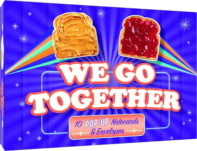 We Go Together: 10 Pop-Up Notecards & Envelopes (Friendship Themed Pop Up Greeting Card, Blank Interior Stationery)